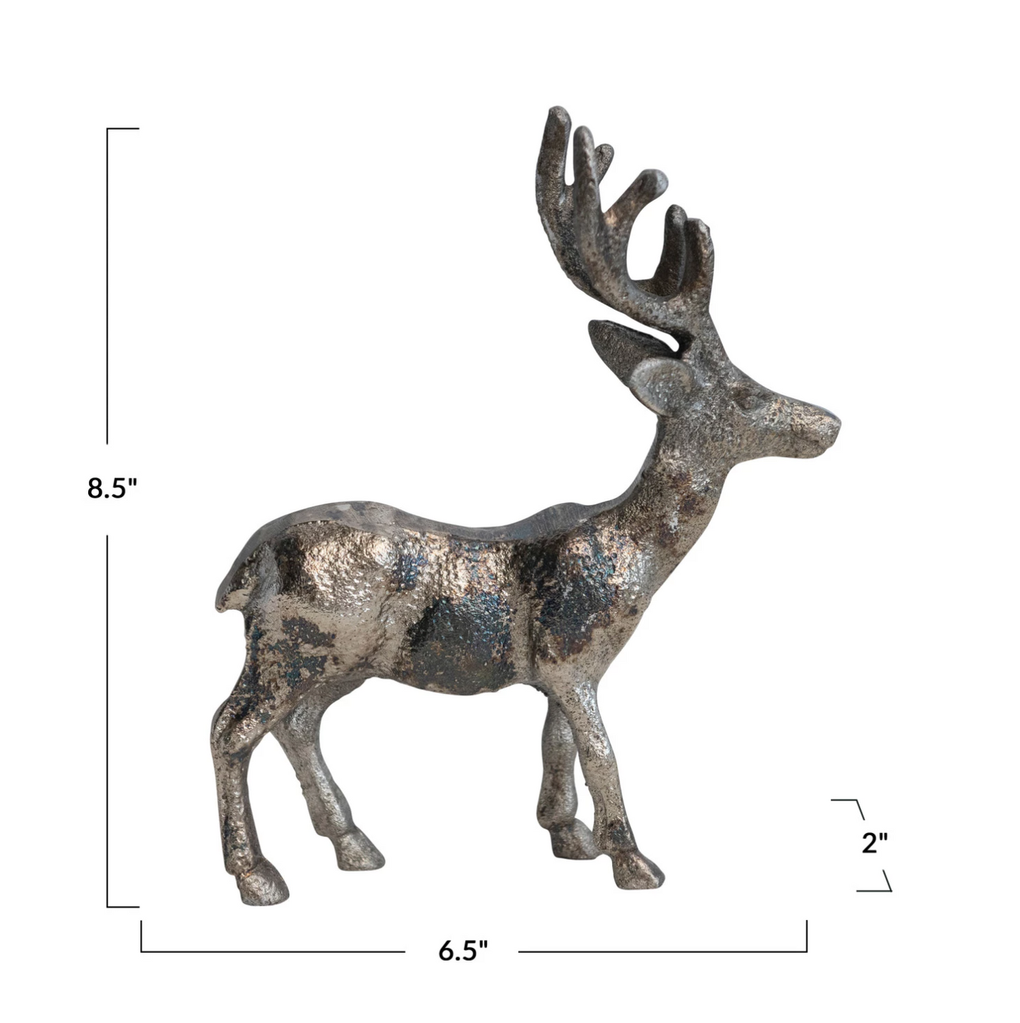 Antique Aluminum Deer