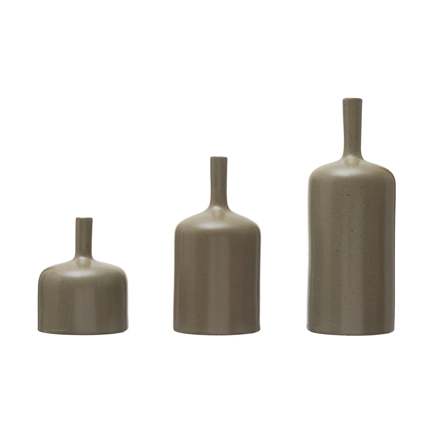 Brown Stoneware Vases