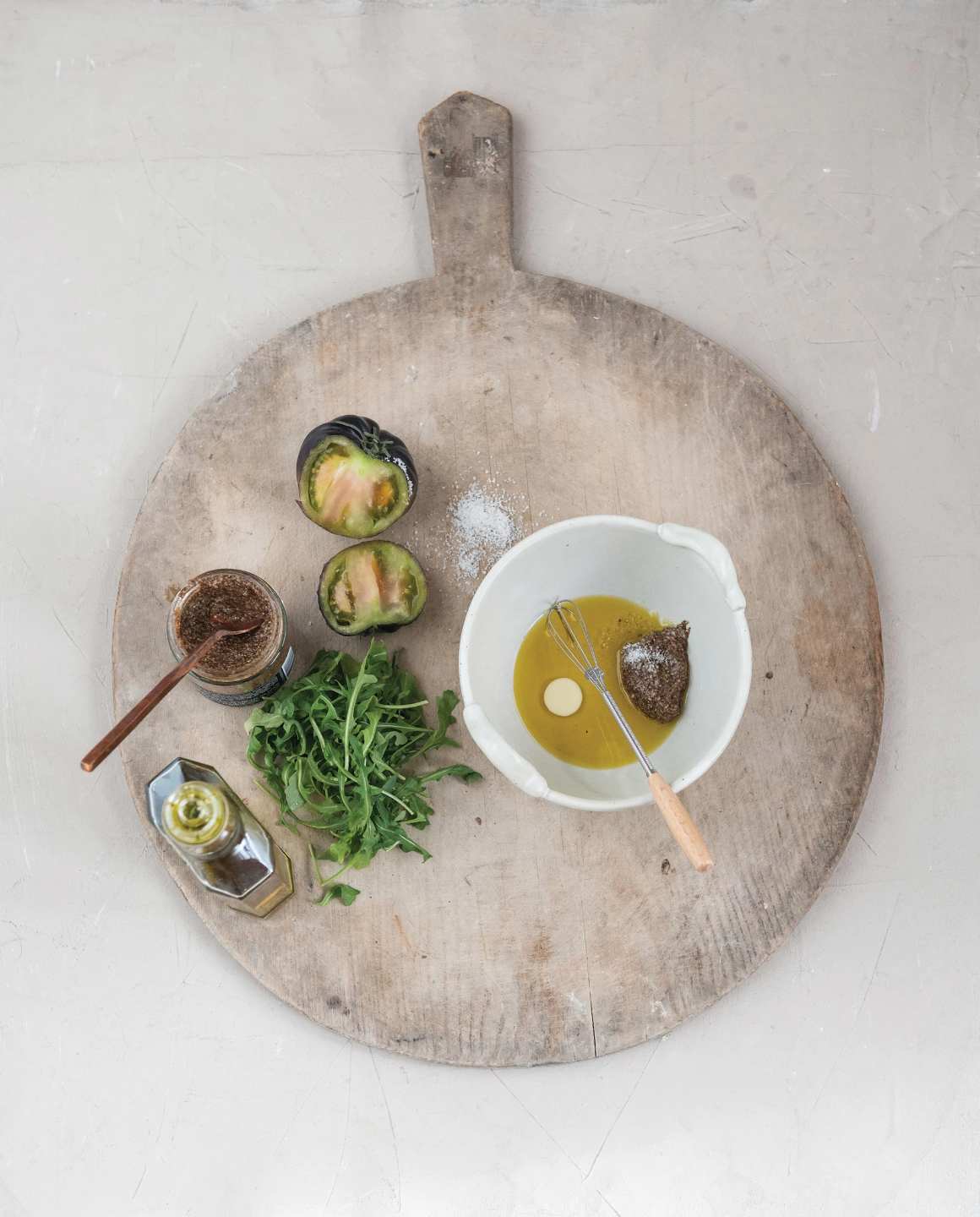 Stoneware Batter Bowl and Whisk Set