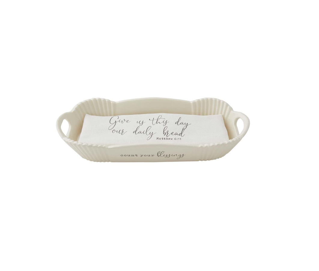 Blessings Bread Bowl & Towel Set