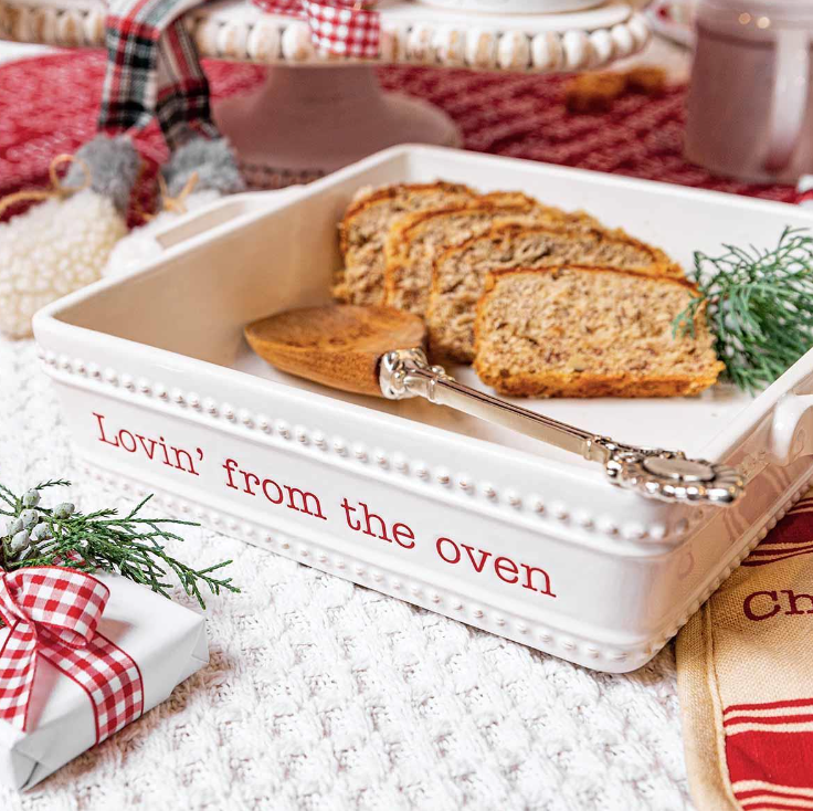 Holiday Baker & Trivet Set