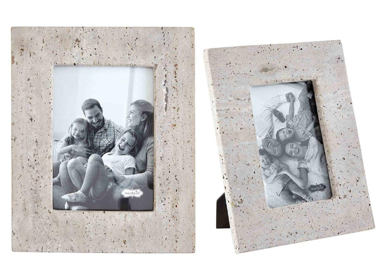 Grey Travertine Photo Frame