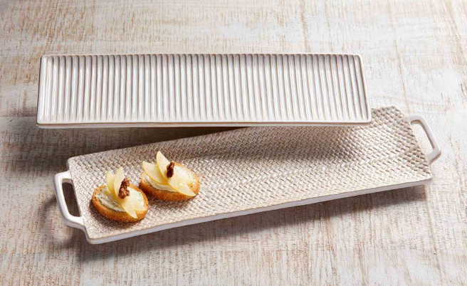 Textured White Trays