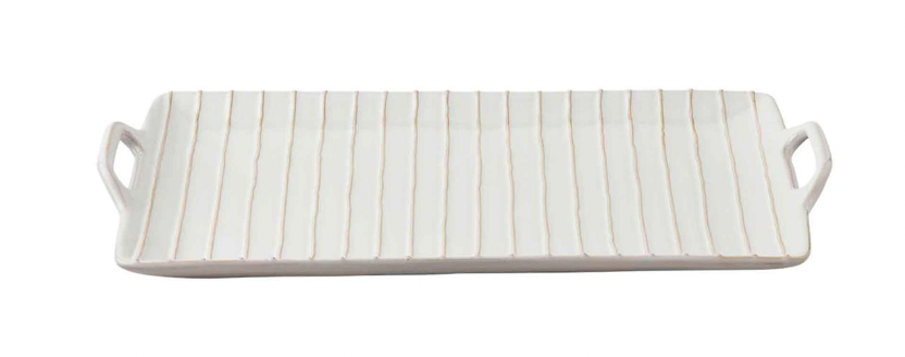 Textured White Platter