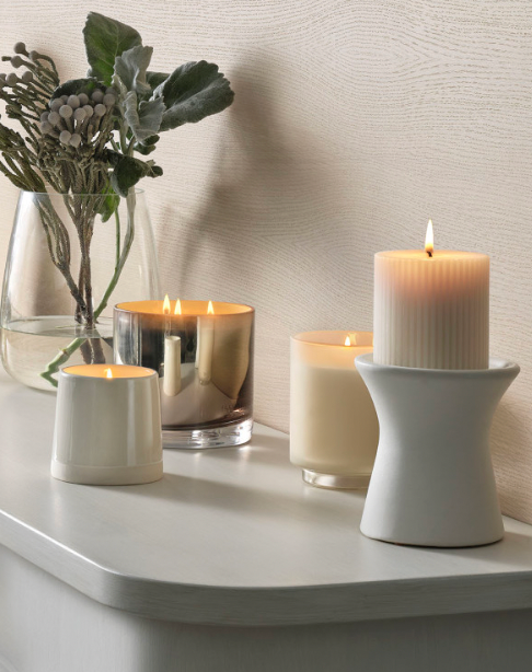 Winter White Pillar Candle