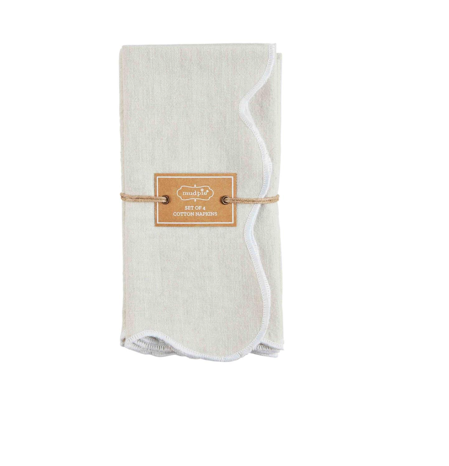 Scalloped Trim Napkin Set