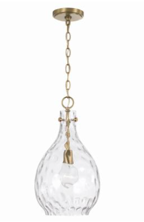 Brantley 1 Light Water Glass Pendant