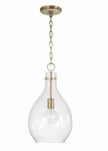 Brantley 1 Light Seeded Glass Pendant
