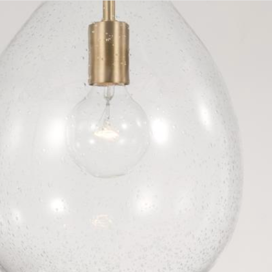 Brantley 1 Light Seeded Glass Pendant