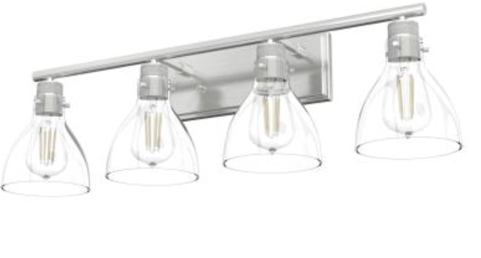 Vann Brushed Nickel Vanity Light
