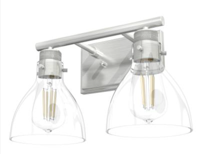Vann Brushed Nickel Vanity Light