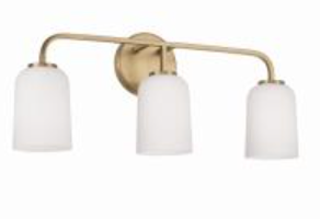Terrah Aged Brass Vanity Light