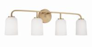 Terrah Aged Brass Vanity Light