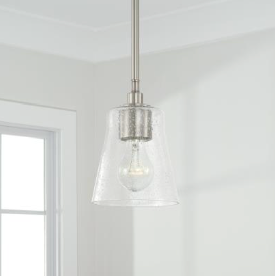 Jackie Brushed Nickel Semi-Flush Mount / Pendant