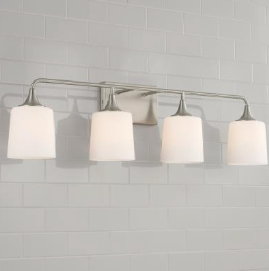 Lisa Brushed Nickel Vanity Light