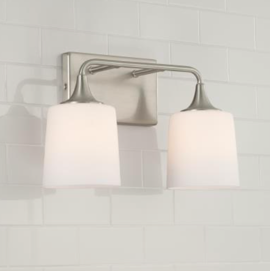 Lisa Brushed Nickel Vanity Light
