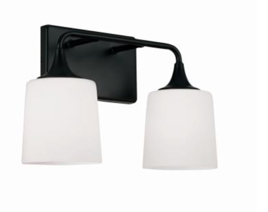 Lisa Matte Black Vanity Light