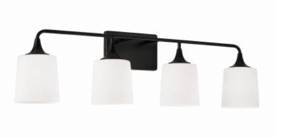 Lisa Matte Black Vanity Light