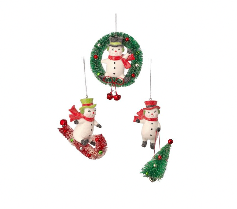 Vintage Snowman Ornament