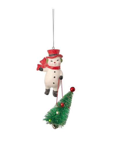Vintage Snowman Ornament