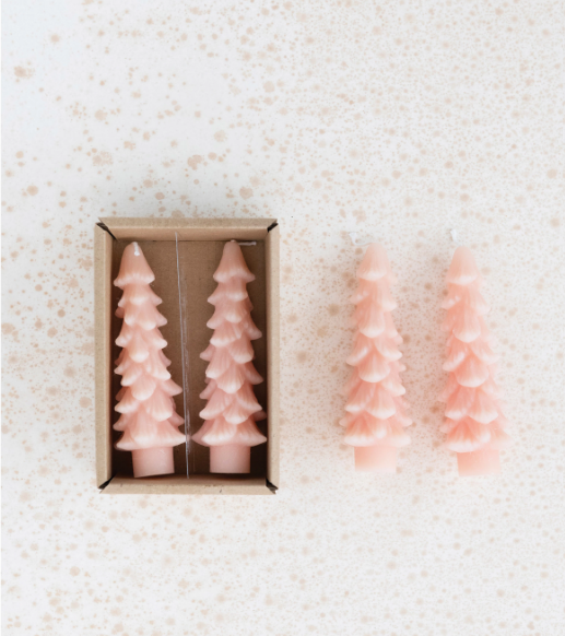 Small Unscented Tree Shaped Taper Candle