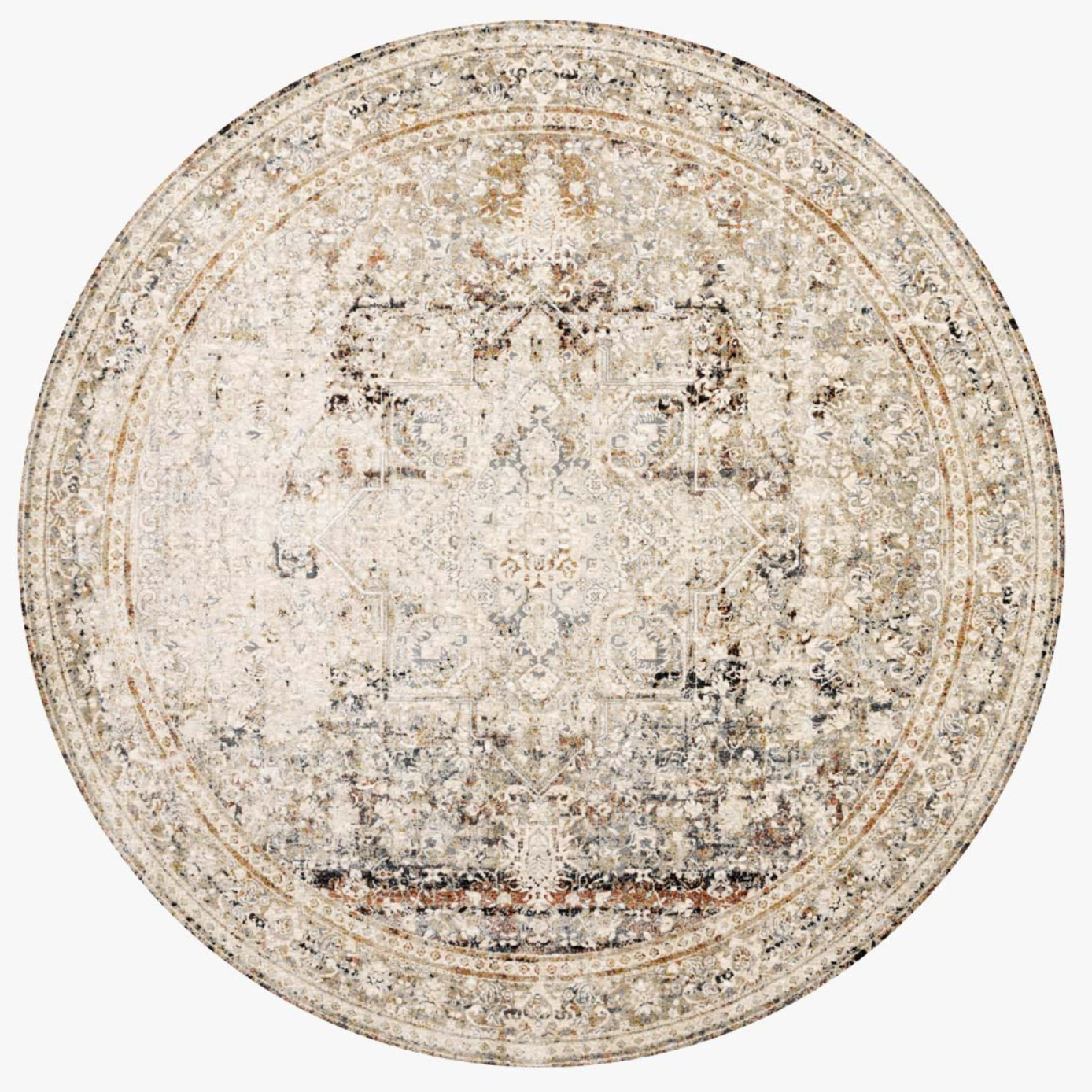 Theia Taupe/Brick Rug