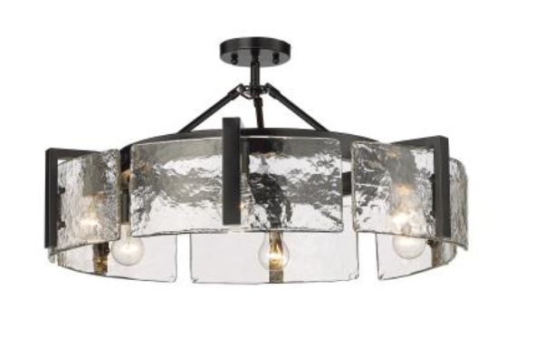 Vale 6 Light Semi Flush Mount