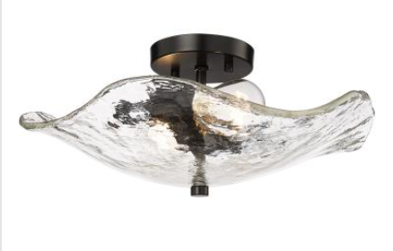 Vale Abstract 2 Light Semi Flush Mount