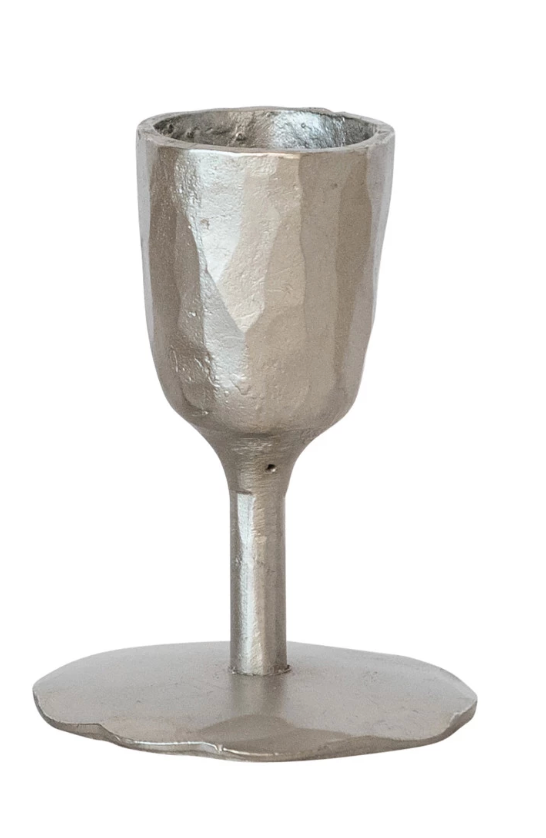 Hand-Forged Cast Iron Candle Holder