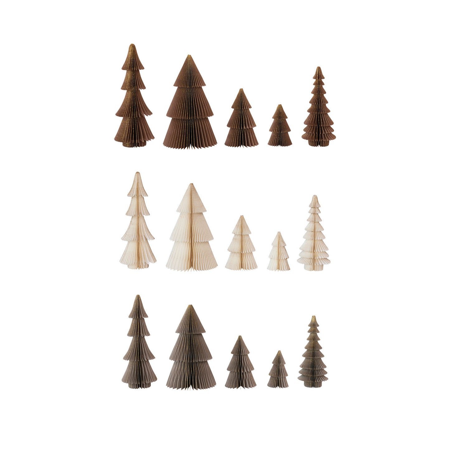 Campfire Christmas Paper Folding Honeycomb Trees