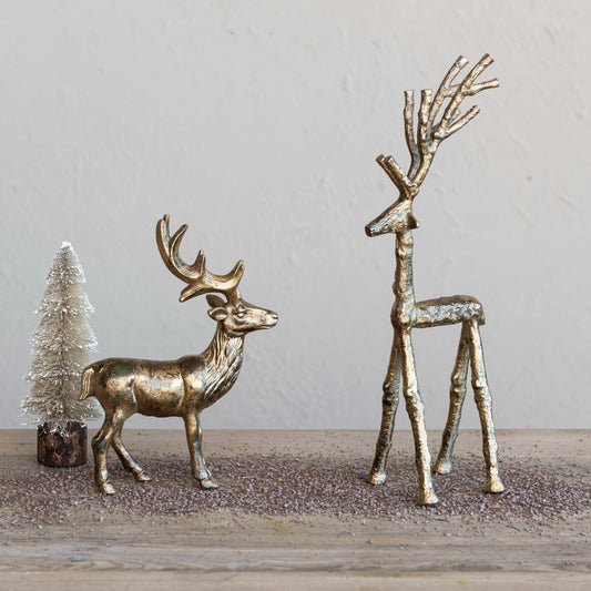 Antique Gold Twig Deer