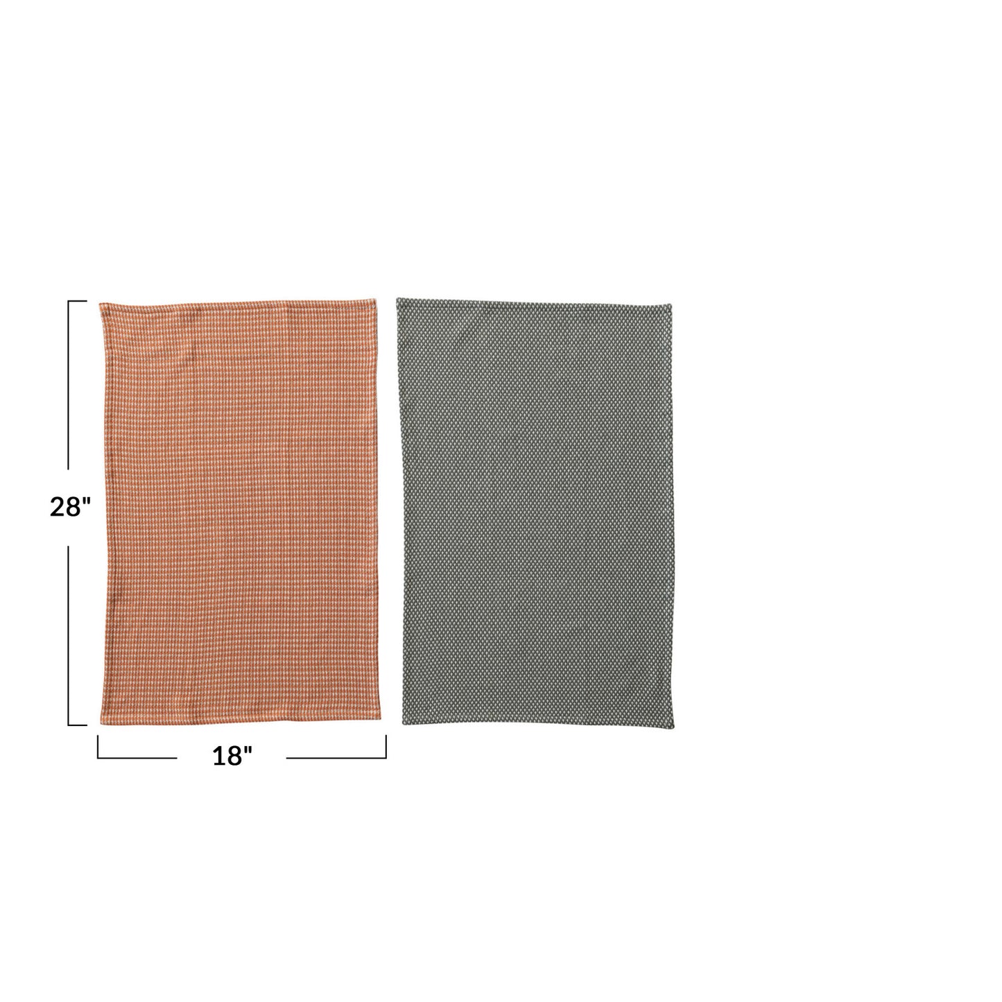 Woven Cotton Dobby Tea Towels Set