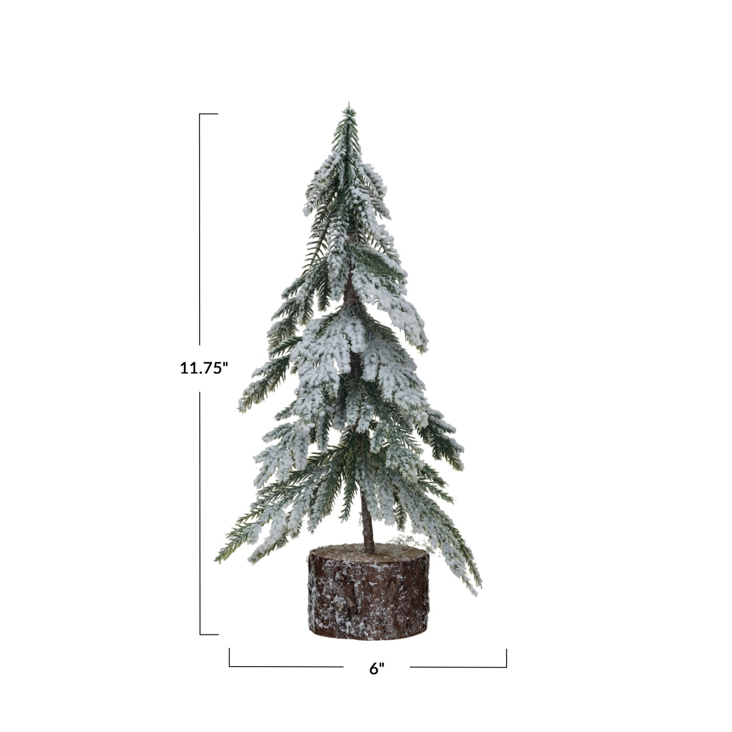 Faux Fir Tree w/ Wood Base
