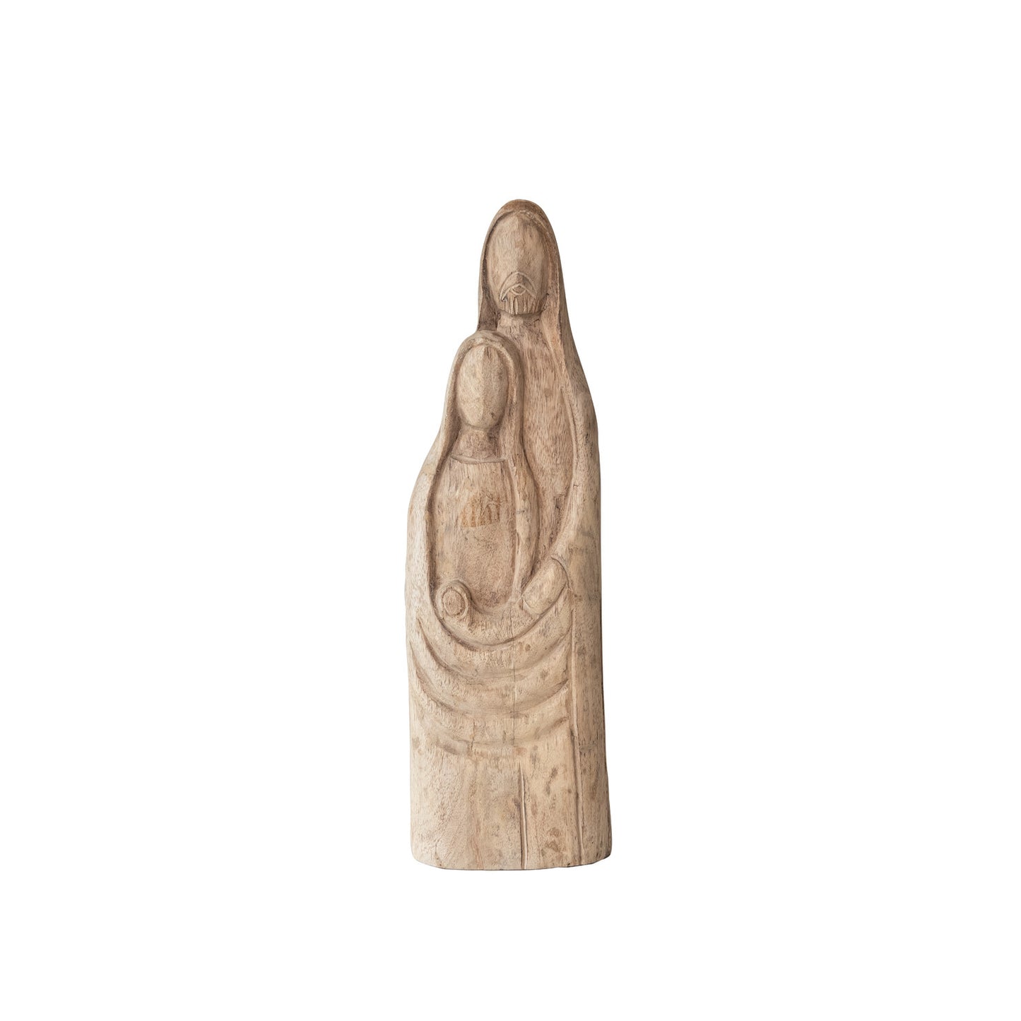 Hand-Carved Mango Wood Holy Family