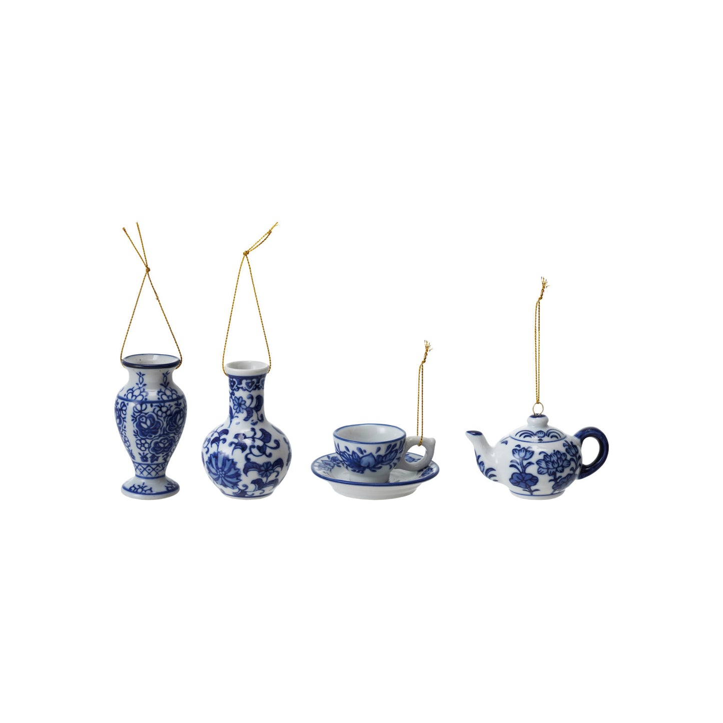 Stoneware Vase/Teapot/Teacup Ornament