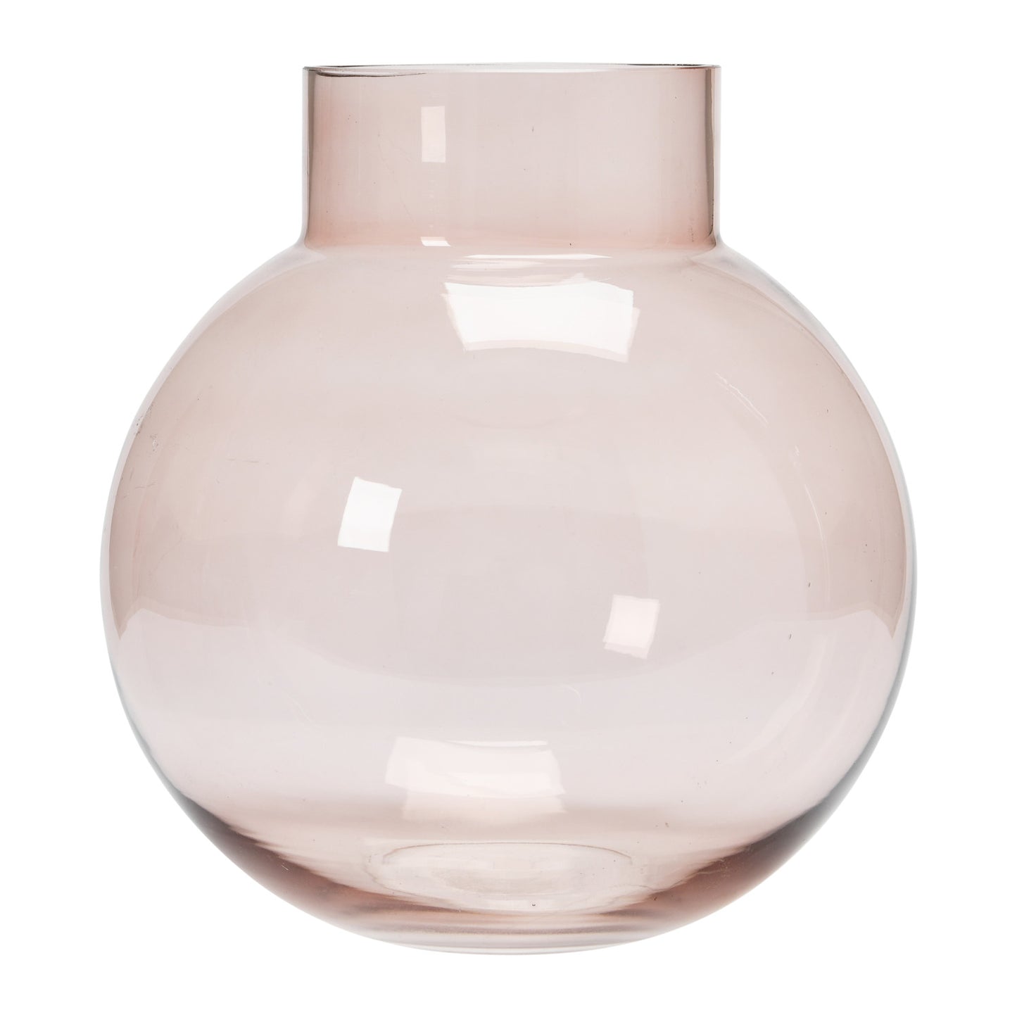 Rose Colored Glass Vase