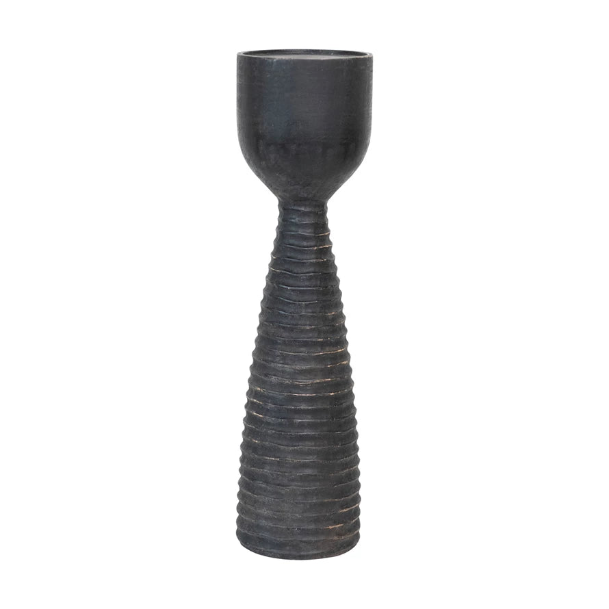 Ribbed Candle Holder