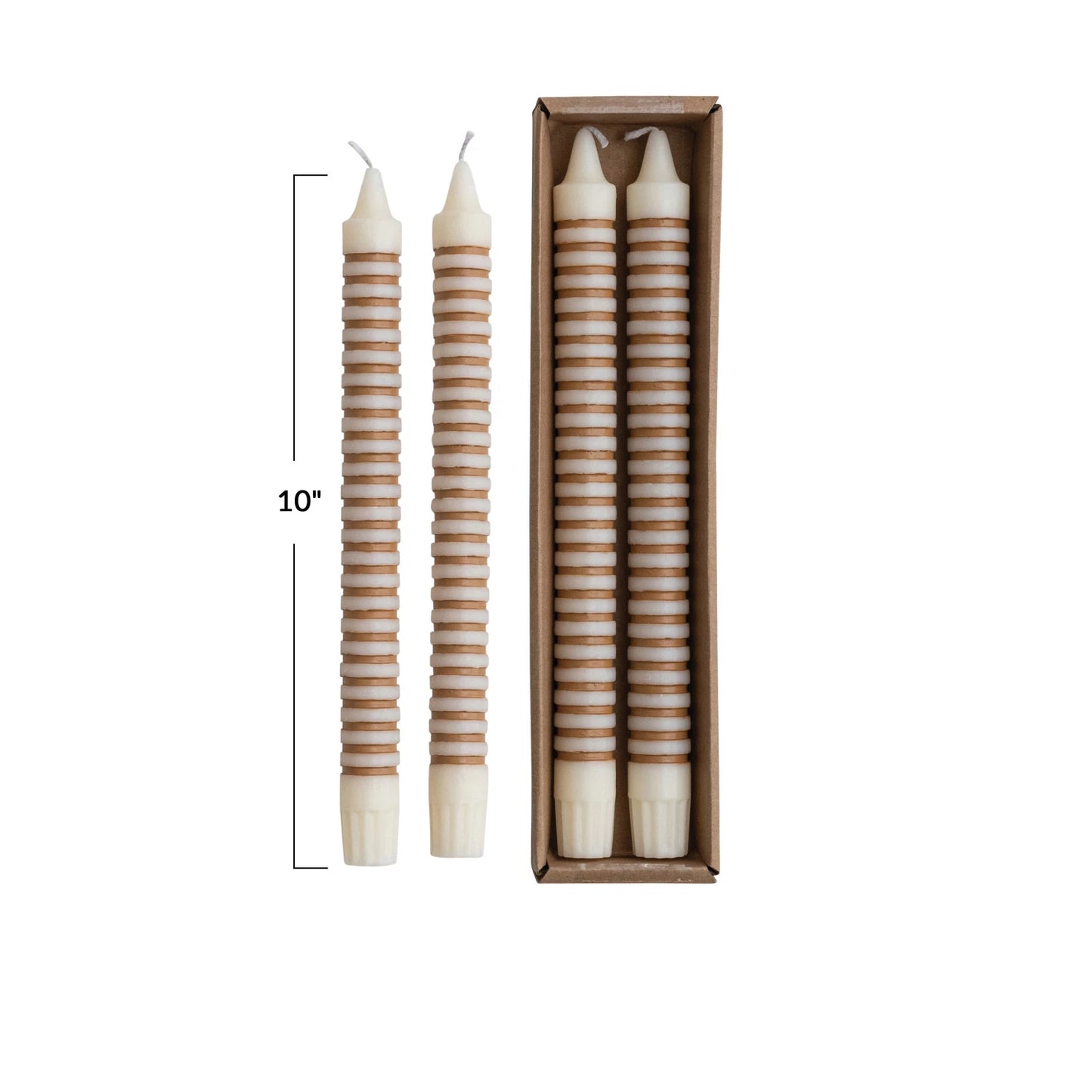 Stripe Taper Candles