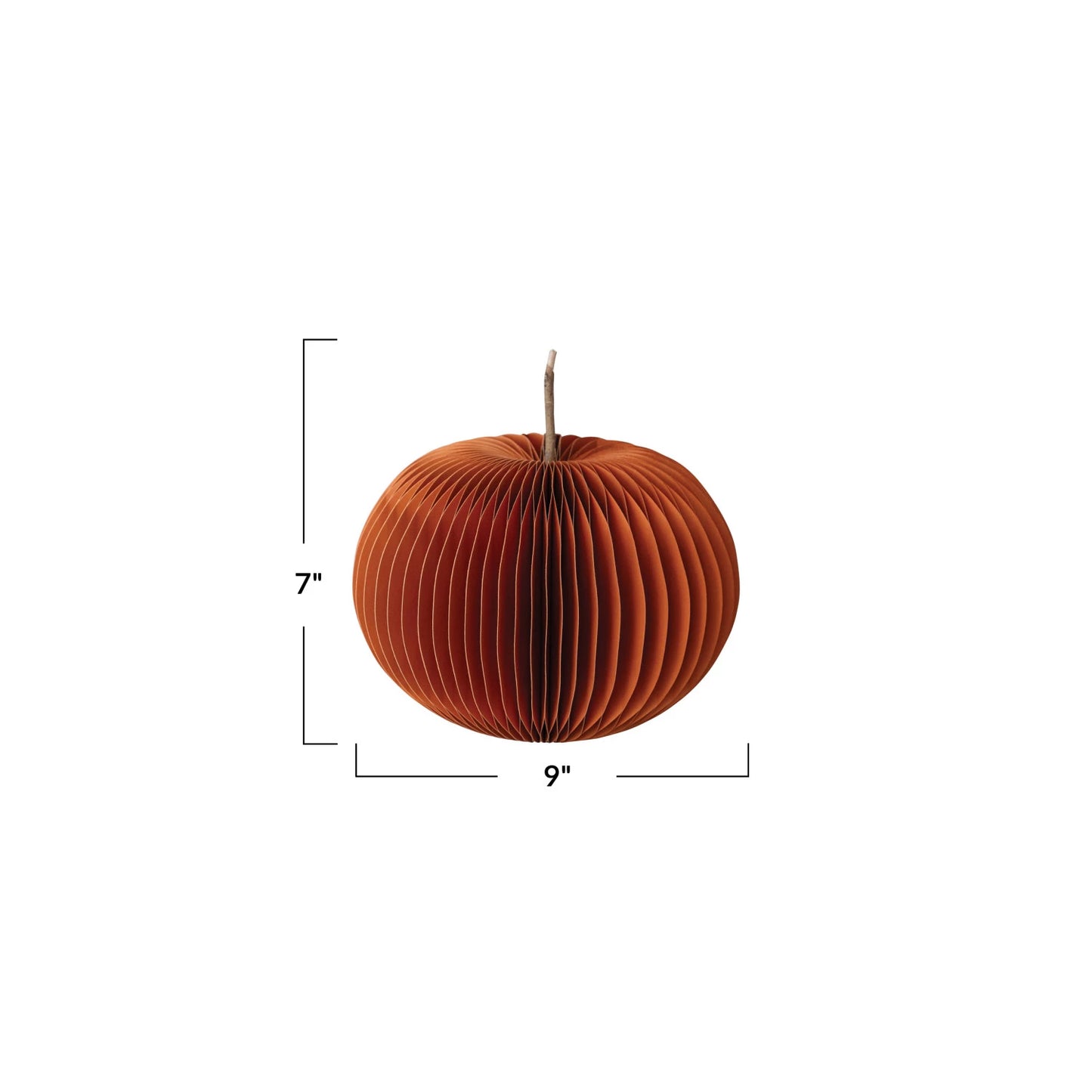 Pumpkin Honeycomb Paper Ornament