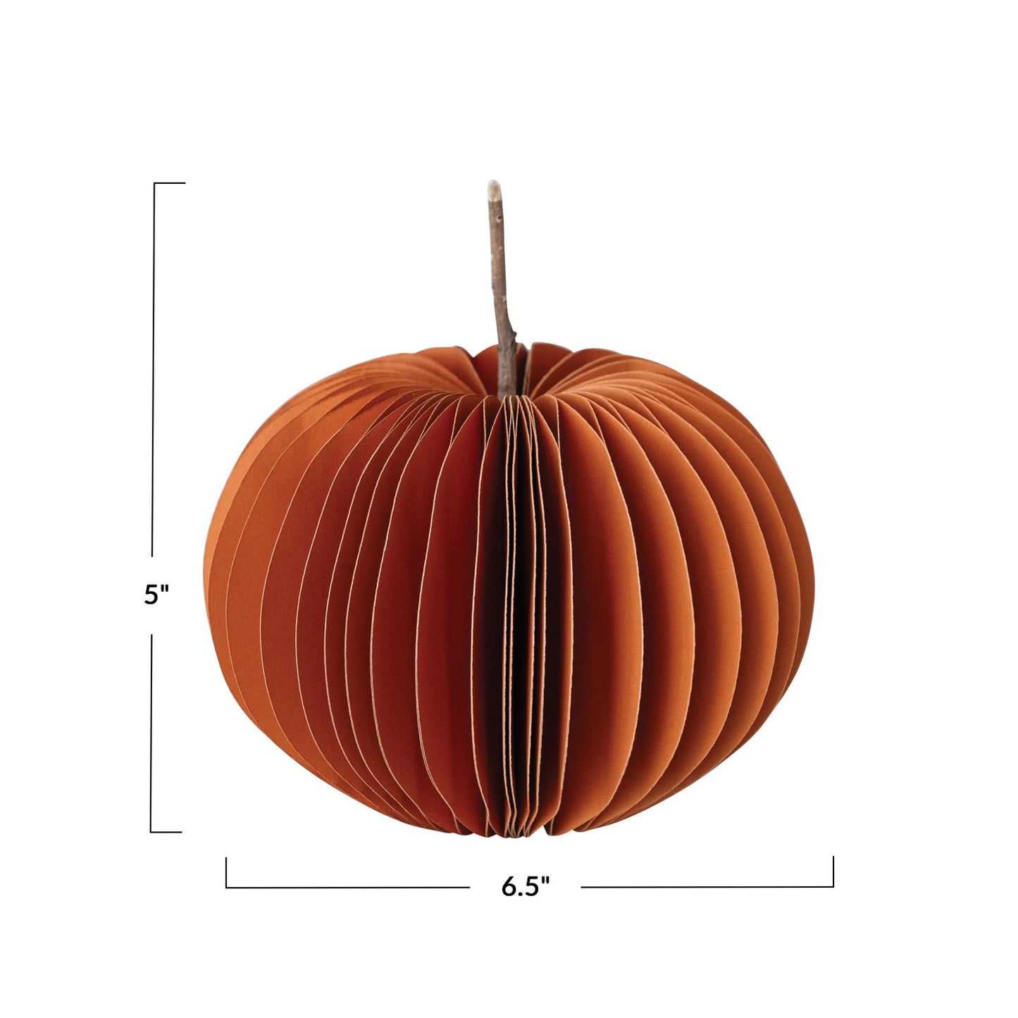 Pumpkin Honeycomb Paper Ornament