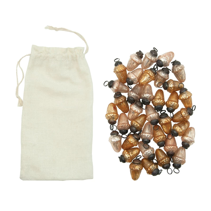 Mercury Glass Acorns