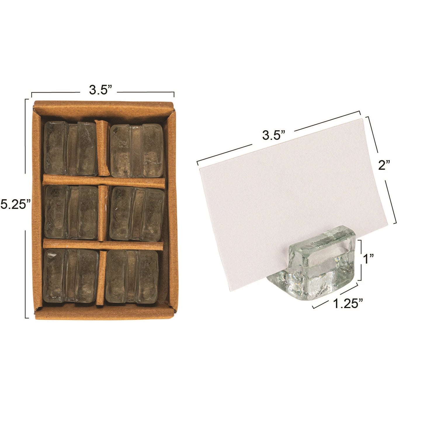 Glass Place Card/Photo Holders