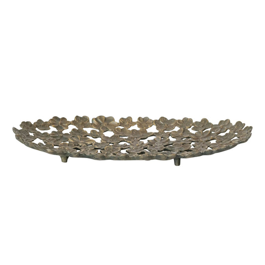 Aluminum Flower Tray in Antq Gold Finish