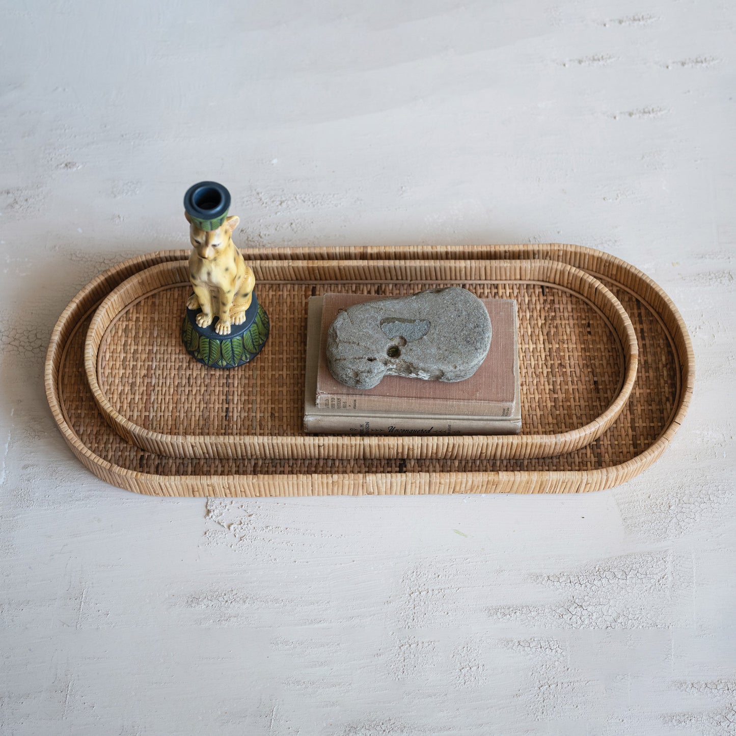 Oval Rattan Trays