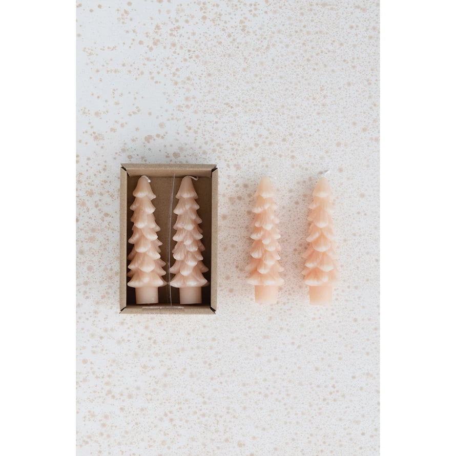 Small Unscented Tree Shaped Taper Candle