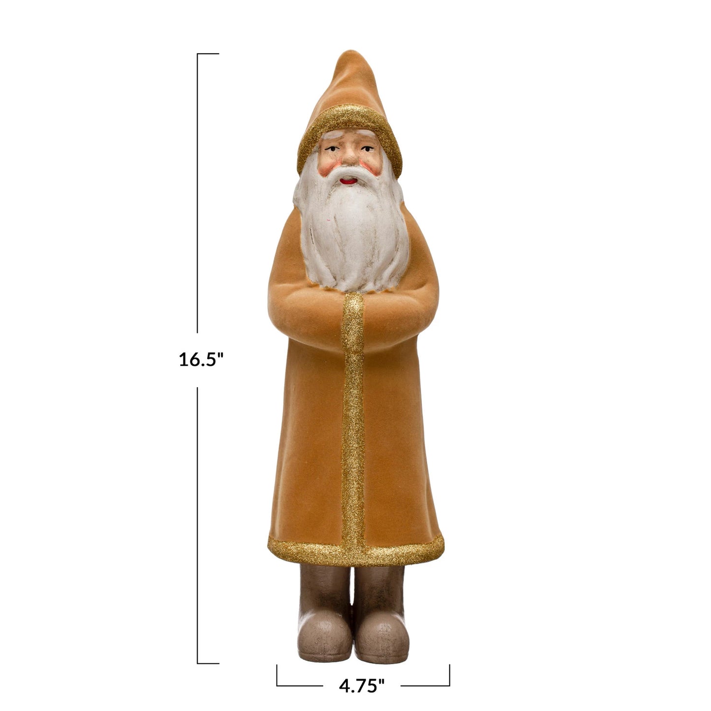 Flocked Santa