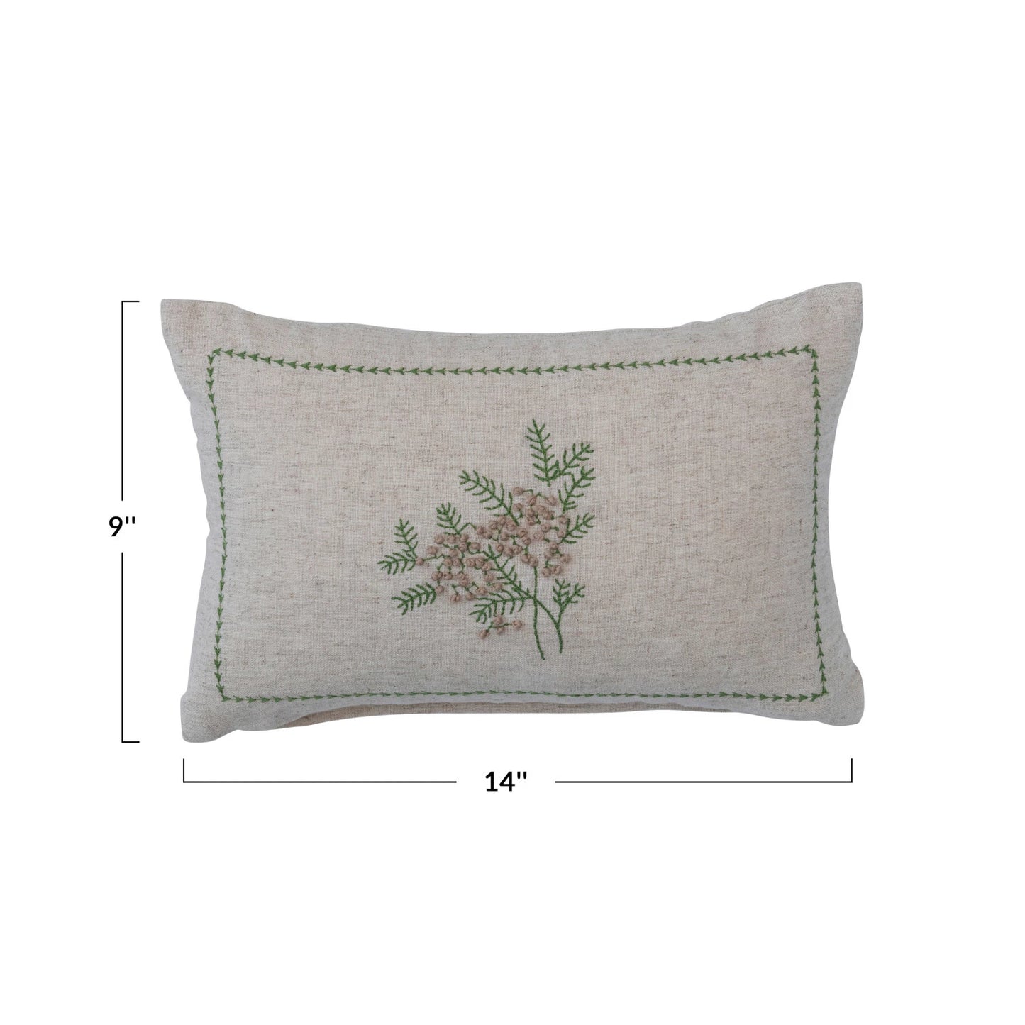Pine Embroidery Pillow