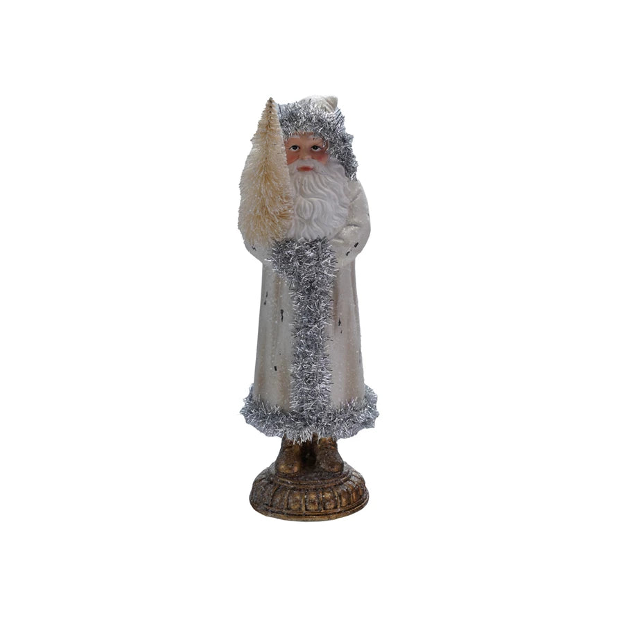 Cream Santa w/ Tinsel