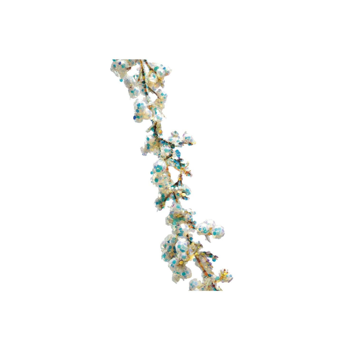 Foam Garland with Iridescent Glitter