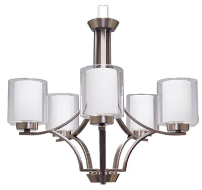 Saundra Nickel 5 Light Chandelier